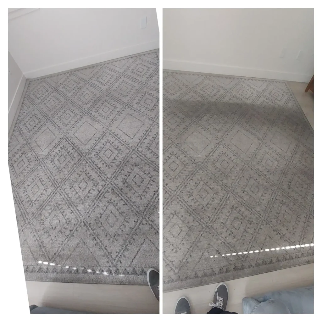 cleaning carpet